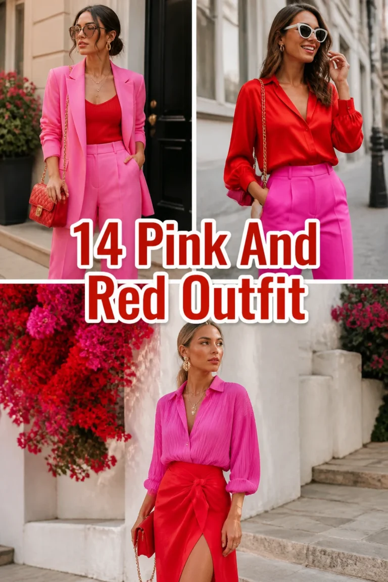 💖 14 Pink And Red Outfit