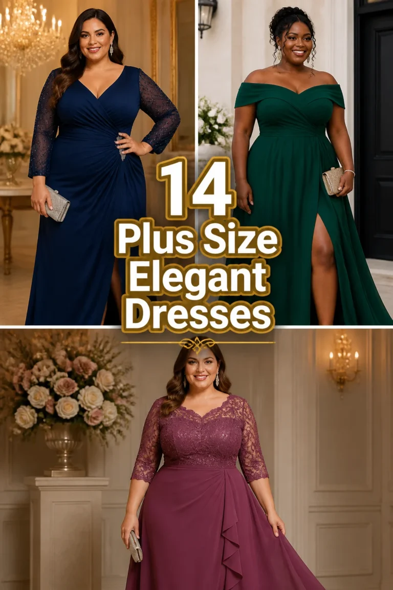 👗 14 Plus Size Elegant Dresses
