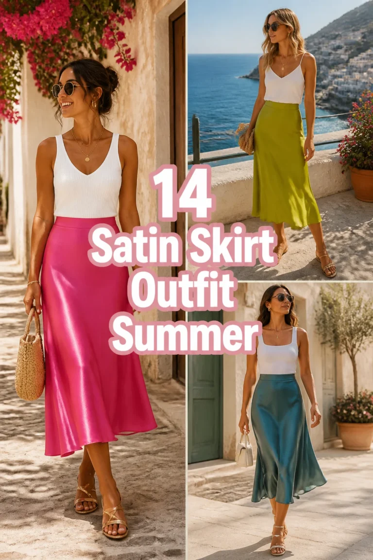👗 14 Satin Skirt Outfit Summer