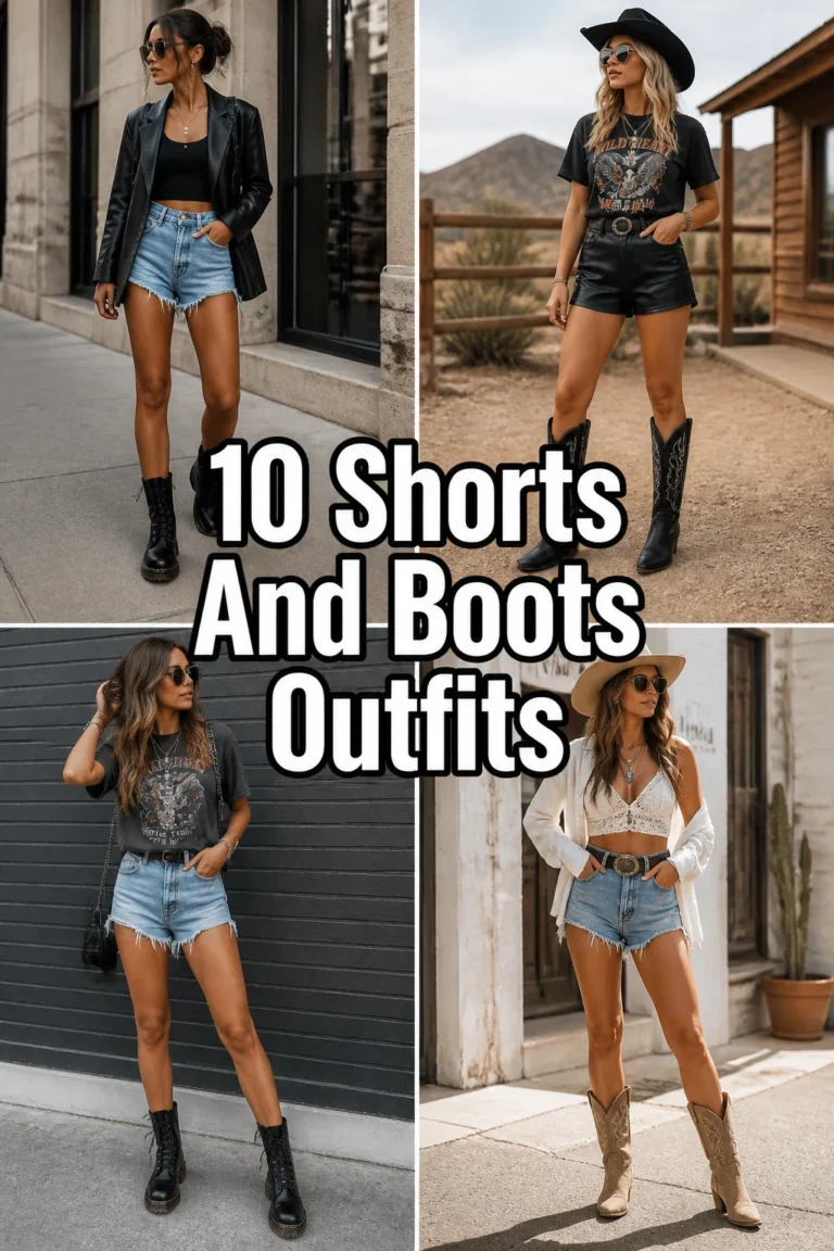 🥾 10 Shorts And Boots Outfits