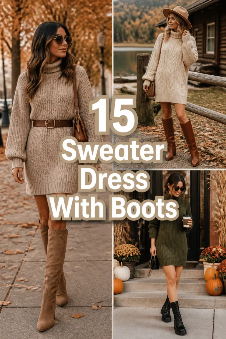 👢 15 Sweater Dress With Boots