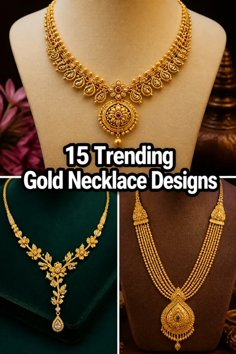 ✨ 15 Trending Gold Necklace Designs