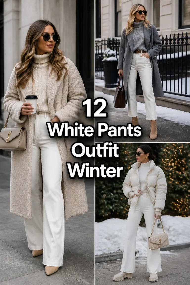 ❄️ 12 White Pants Outfit Winter