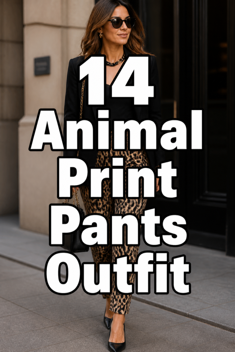 🐅 14 Animal Print Pants Outfit