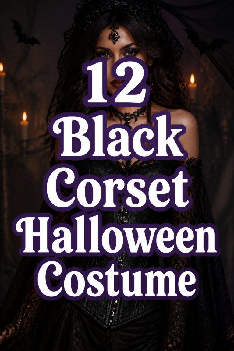 🦇 12 Black Corset Halloween Costume