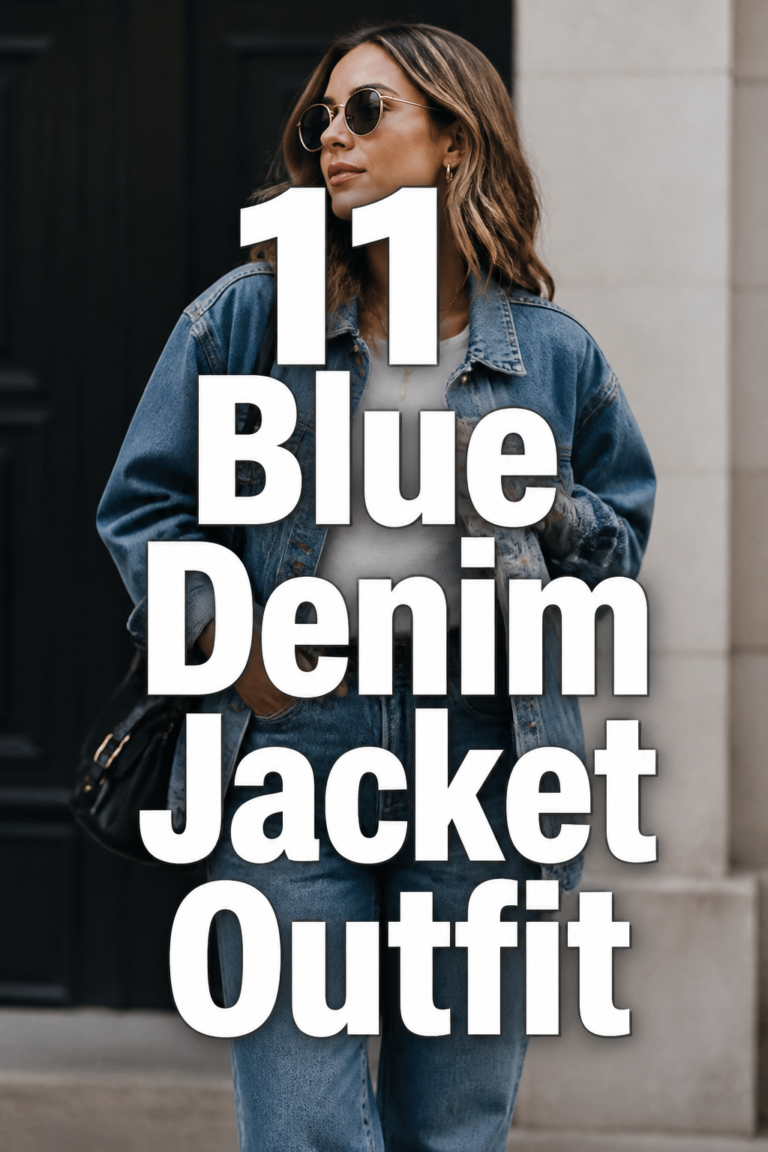 👖 11 Blue Denim Jacket Outfit