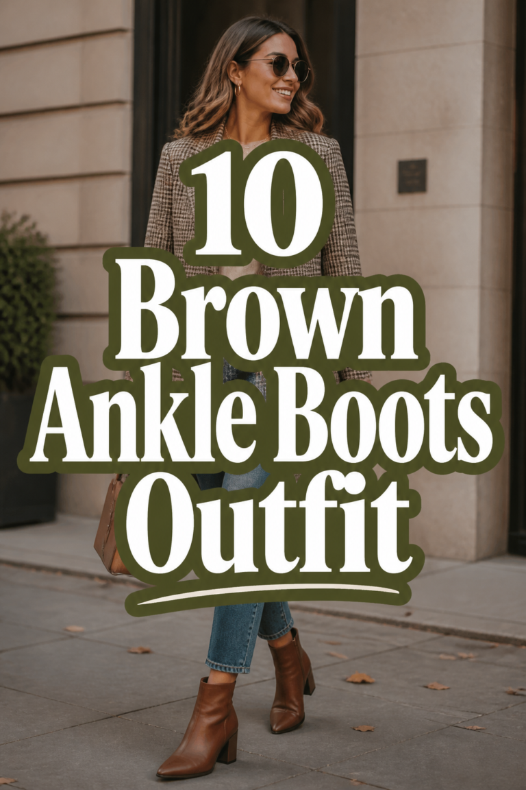 👢 10 Brown Ankle Boots Outfit