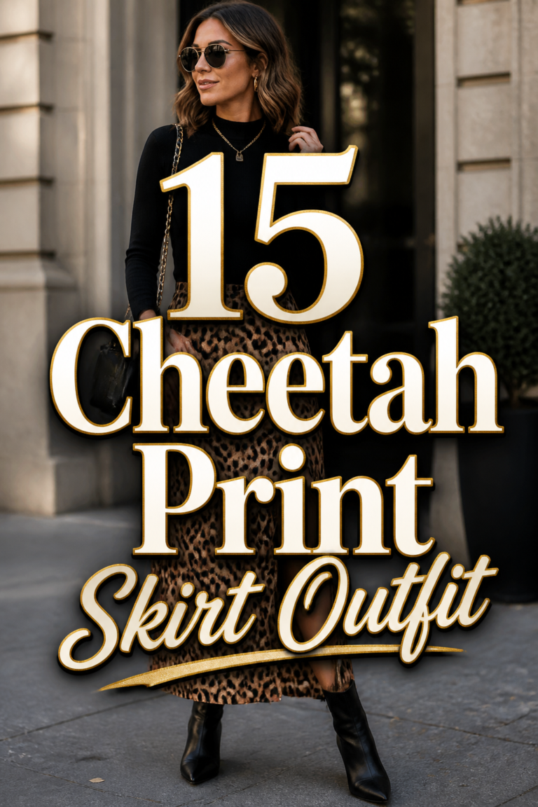 🐆 15 Cheetah Print Skirt Outfit