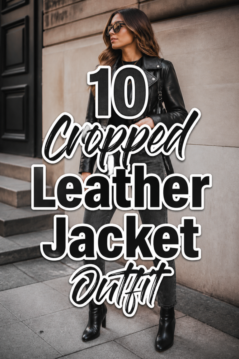 ⚡ 10 Cropped Leather Jacket Outfit