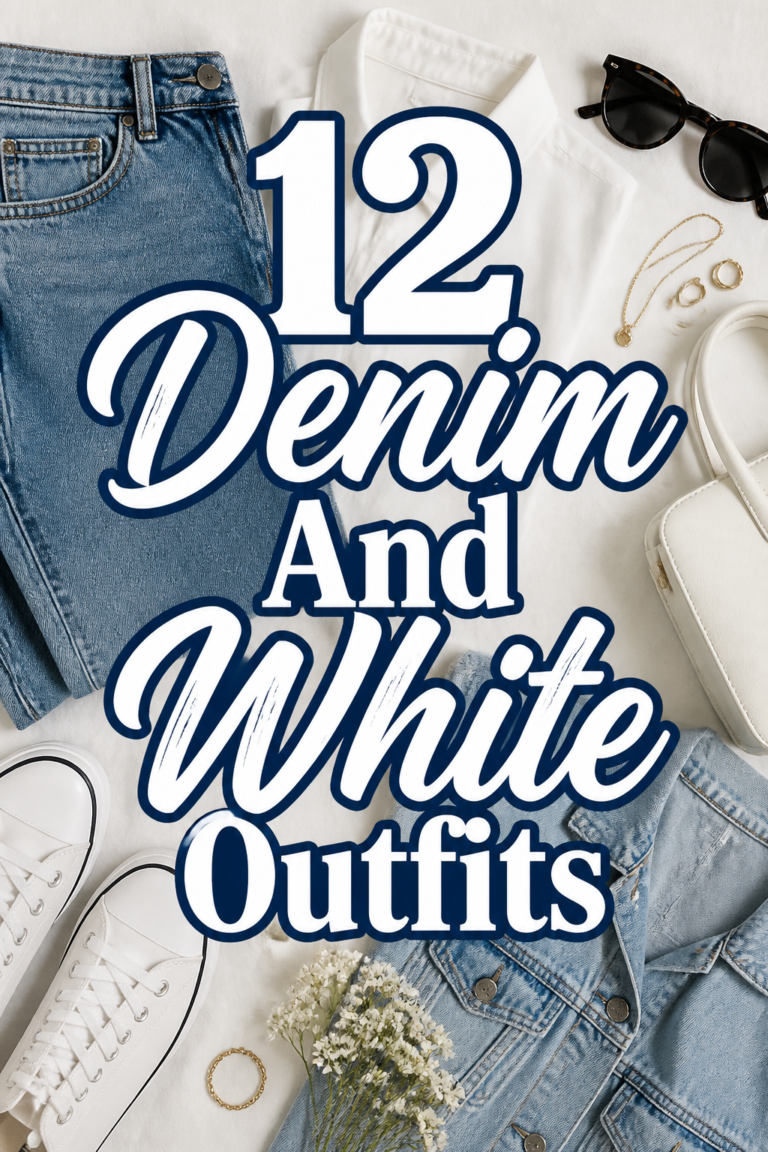 👖 12 Denim And White Outfits