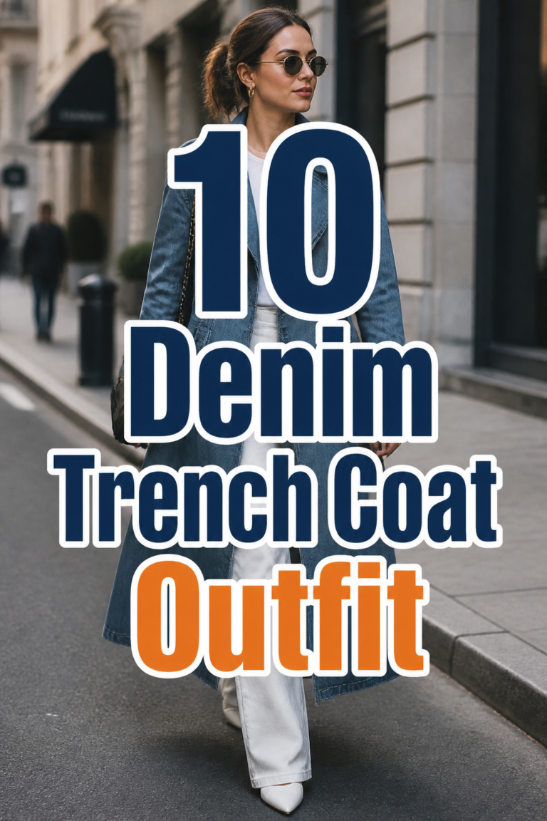 🧥 10 Denim Trench Coat Outfit