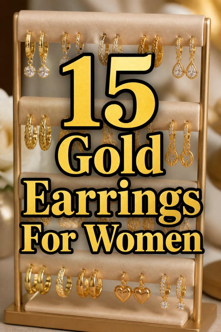 ✨ 15 Gold Earrings For Women