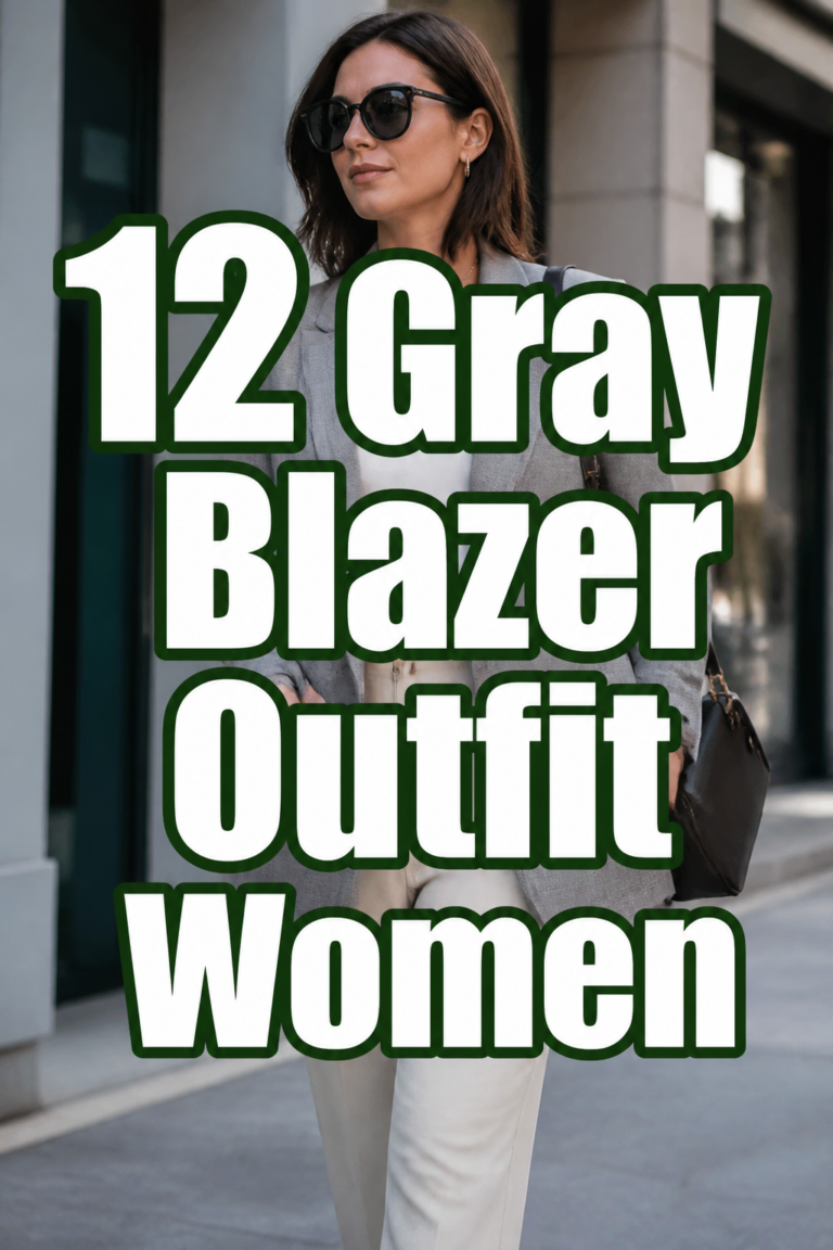 👩‍💻 12 Gray Blazer Outfit Women
