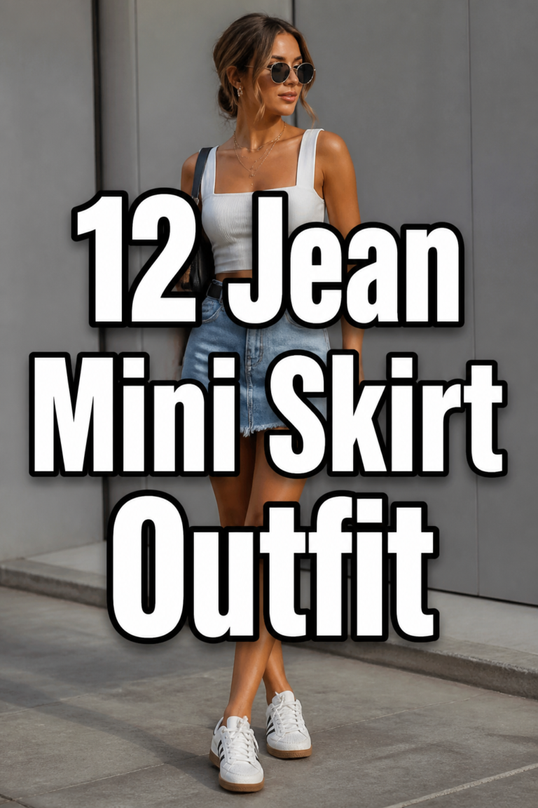 👖 12 Jean Mini Skirt Outfit