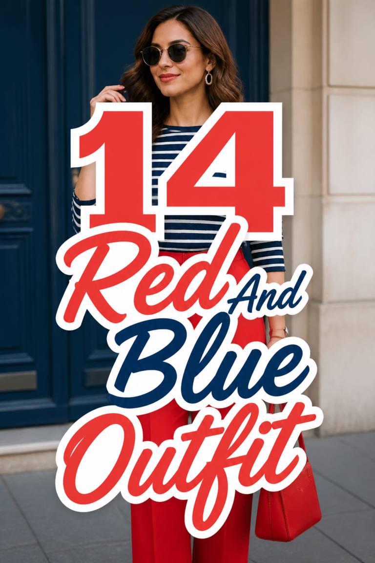 👗 14 Red And Blue Outfit