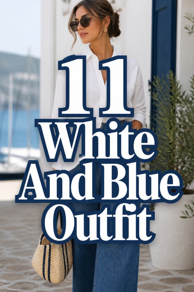 👕 11 White And Blue Outfit